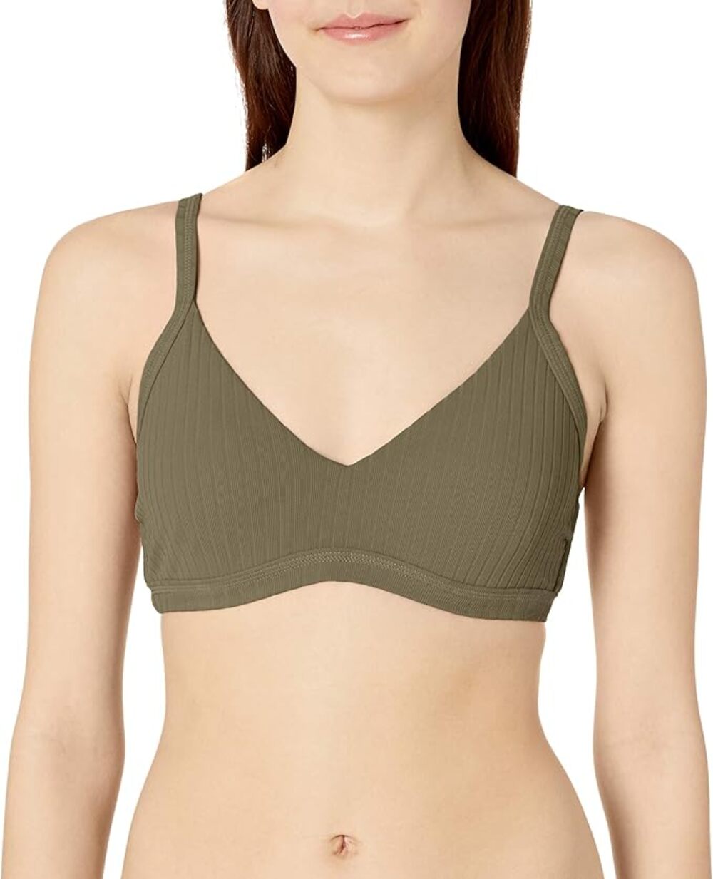 Seafolly Women's Standard Inka Rib D Cup Bralette Swimsuit